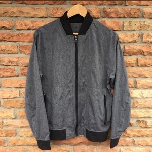 Lululemon lightweight grey bomber jacket